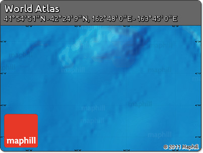 Physical Map of the Area around 42° 9' 30" N, 163° 16' 30" E