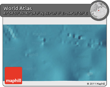 Satellite 3D Map of the Area around 42° 9' 30" N, 164° 7' 30" E