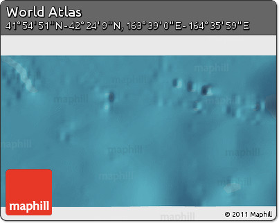 Satellite 3D Map of the Area around 42° 9' 30" N, 164° 7' 30" E