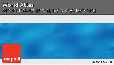 Physical Panoramic Map of the Area around 42° 9' 30" N, 167° 31' 30" E