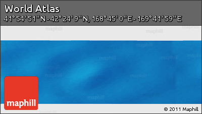 Physical Panoramic Map of the Area around 42° 9' 30" N, 169° 13' 29" E