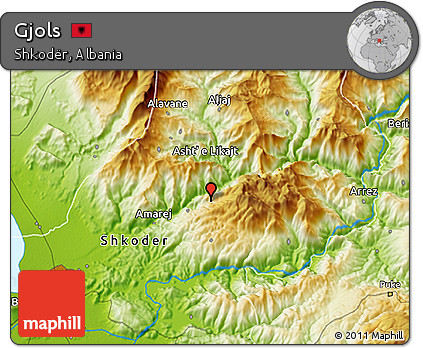 Physical 3D Map of Gjols