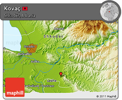 Physical 3D Map of Kovaç