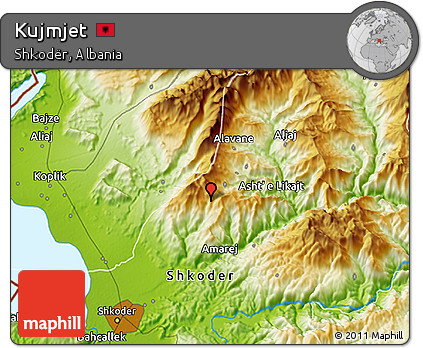 Physical 3D Map of Kujmjet