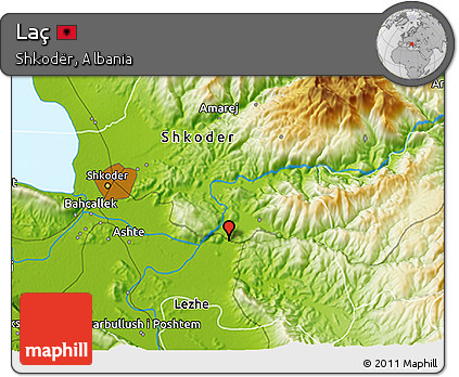 Physical 3D Map of Laç