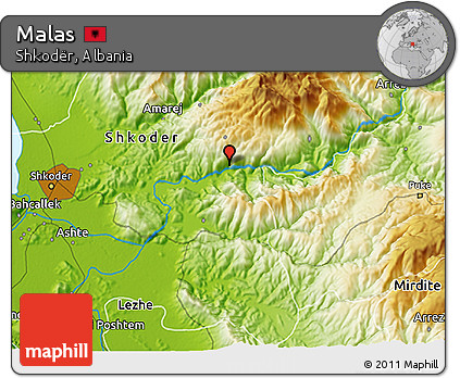 Physical 3D Map of Malas