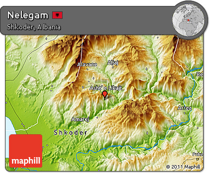 Physical 3D Map of Nelegam