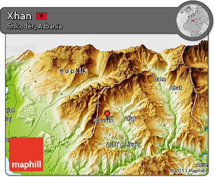 Physical 3D Map of Xhan