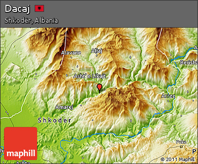 Physical 3D Map of Dacaj
