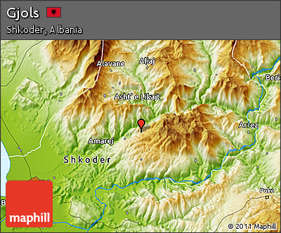 Physical 3D Map of Gjols