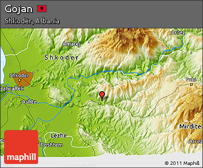 Physical 3D Map of Gojan