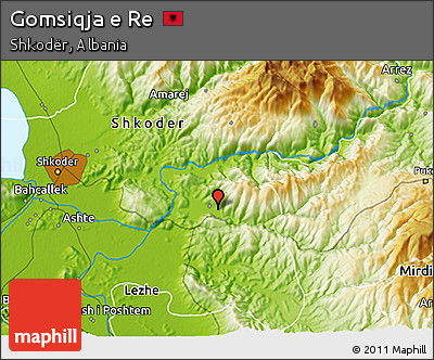 Physical 3D Map of Gomsiqja E Re