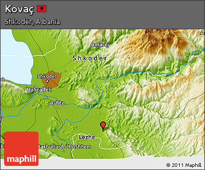 Physical 3D Map of Kovaç