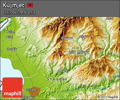 Physical 3D Map of Kujmjet