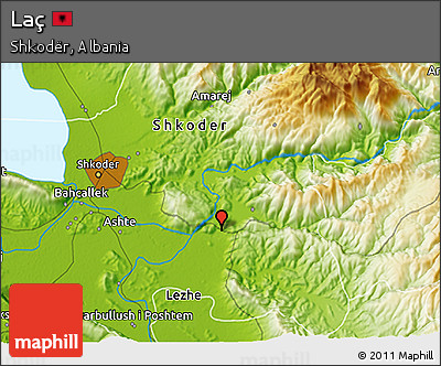Physical 3D Map of Laç