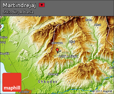 Physical 3D Map of Martindrejaj