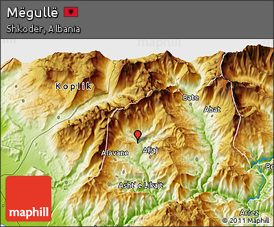 Physical 3D Map of Mëgullë