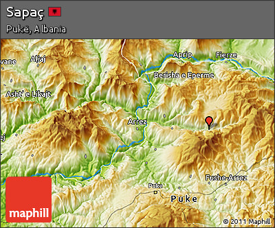 Physical 3D Map of Sapaç