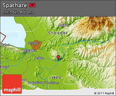 Physical 3D Map of Spatharë