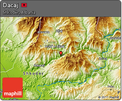 Physical 3D Map of Dacaj