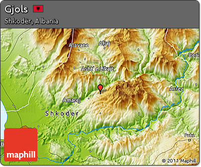 Physical 3D Map of Gjols