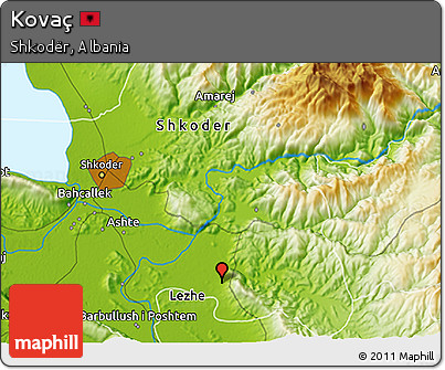 Physical 3D Map of Kovaç