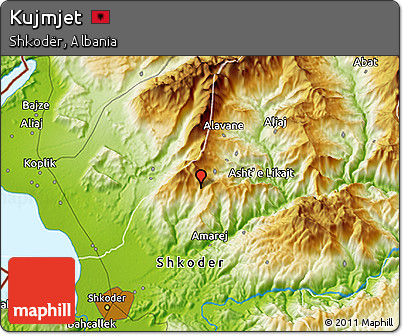 Physical 3D Map of Kujmjet