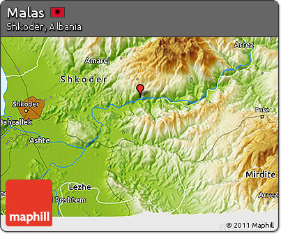 Physical 3D Map of Malas