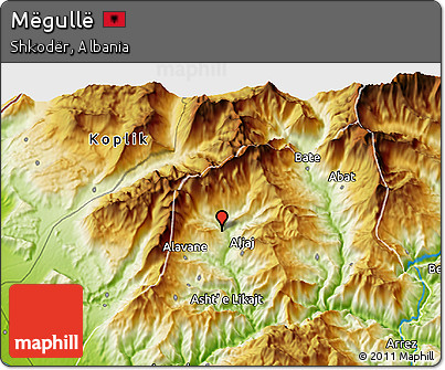 Physical 3D Map of Mëgullë