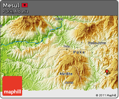Physical 3D Map of Mesul
