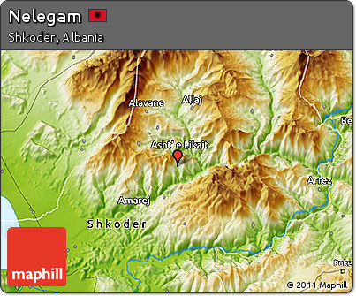 Physical 3D Map of Nelegam
