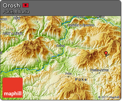 Physical 3D Map of Orosh