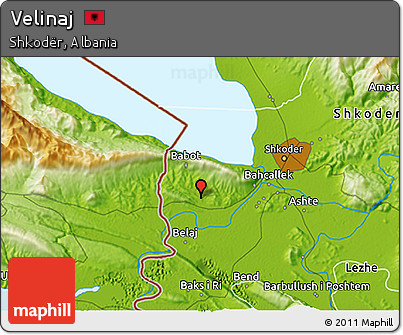 Physical 3D Map of Velinaj
