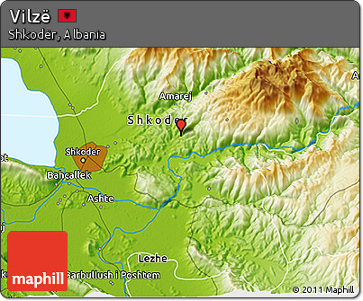 Physical 3D Map of Vilzë