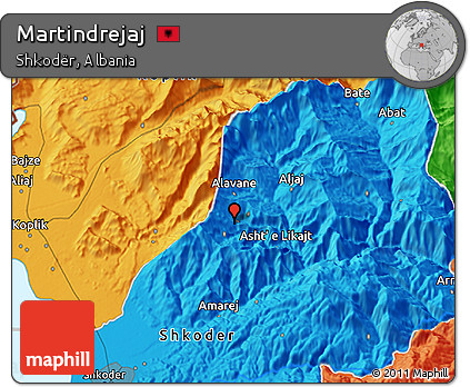 Political 3D Map of Martindrejaj