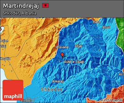 Political 3D Map of Martindrejaj