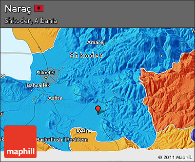 Political 3D Map of Naraç