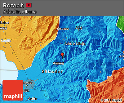 Political 3D Map of Rotacit