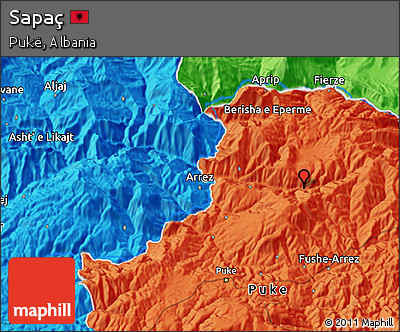 Political 3D Map of Sapaç