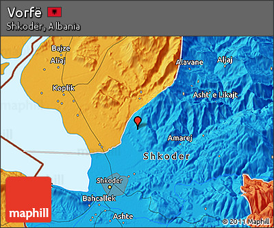 Political 3D Map of Vorfë