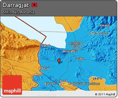 Political 3D Map of Darragjat