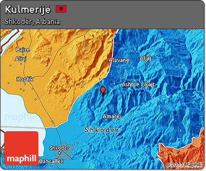 Political 3D Map of Kulmerijë