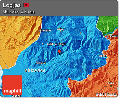 Political 3D Map of Logjas