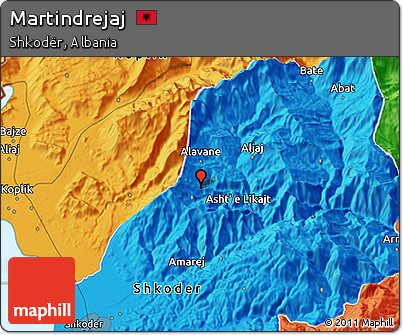 Political 3D Map of Martindrejaj