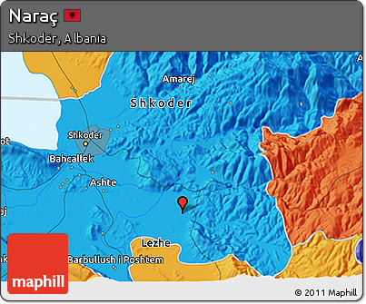 Political 3D Map of Naraç