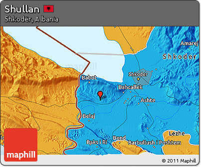 Political 3D Map of Shullan
