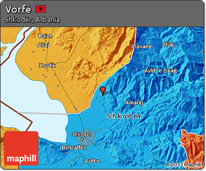 Political 3D Map of Vorfë