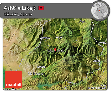 Satellite 3D Map of Asht' E Likajt