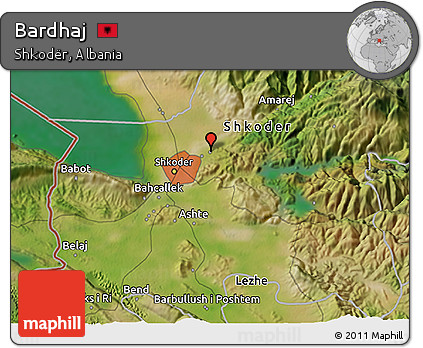 Satellite 3D Map of Bardhaj