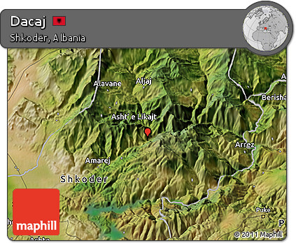 Satellite 3D Map of Dacaj